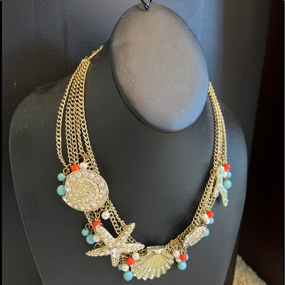 Bella Del Mar 3 Piece Jewelry Set Ocean Inspired Seashells Starfish New - Picture 5 of 7